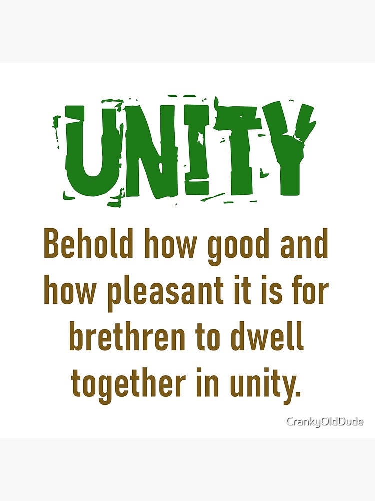 behold-how-good-and-how-pleasant-unity-quote-art-board-print-for-sale-by-crankyolddude-redbubble