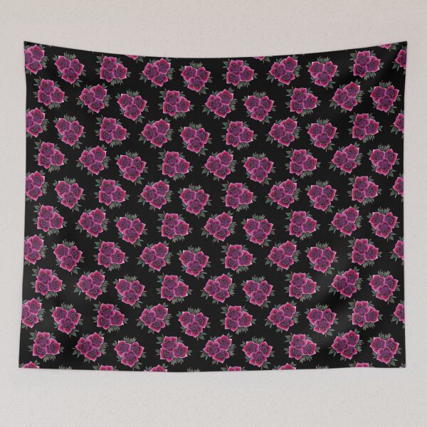 Item preview, Neo traditional rose tattoo print designed and sold by leicorredor.