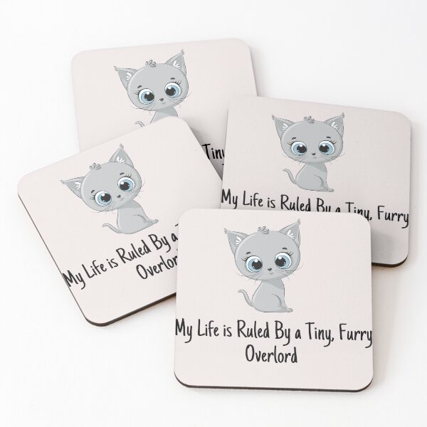 Item preview, My life is Ruled By a Tiny Furry Overlord Smiling Cat designed and sold by Cheeeeky.