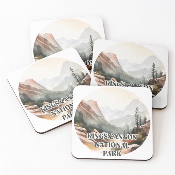 Item preview, Kings Canyon National Park Boho Watercolor Circle  designed and sold by PikoApparel.