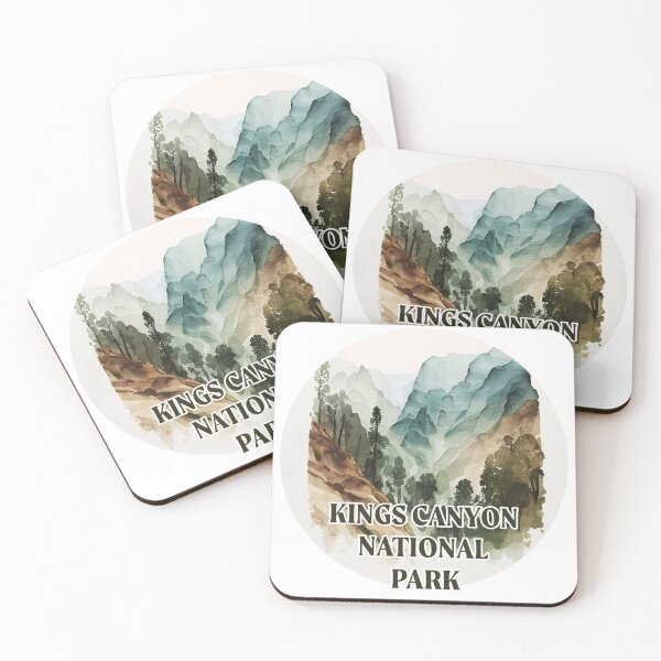 Item preview, Kings Canyon National Park Boho Watercolor Circle  designed and sold by PikoApparel.