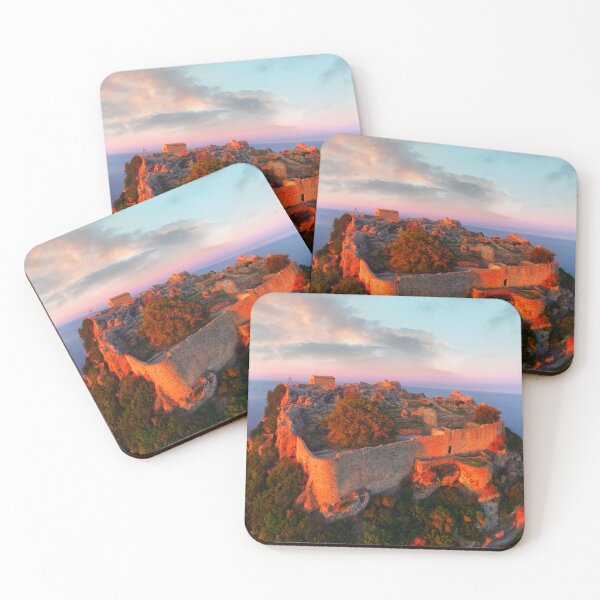 Item preview, Red Sun rays and a Castle designed and sold by Bill Metallinos.