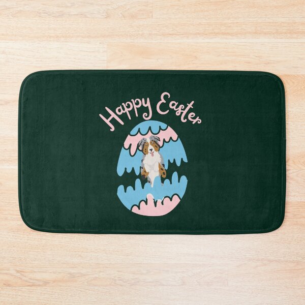 Item preview, Happy Easter with Blue Merle Australian Shepherd Dog in Egg designed and sold by SeasonalDogs.