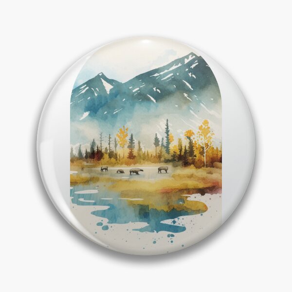 Item preview, Kobuk Valley National Park Boho Watercolor Arch designed and sold by PikoApparel.