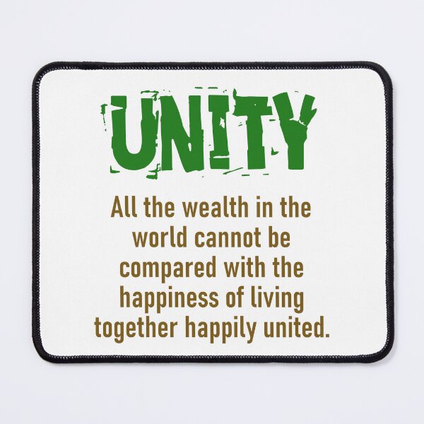 Item preview, All The Wealth In The World - Unity Quote designed and sold by CrankyOldDude.