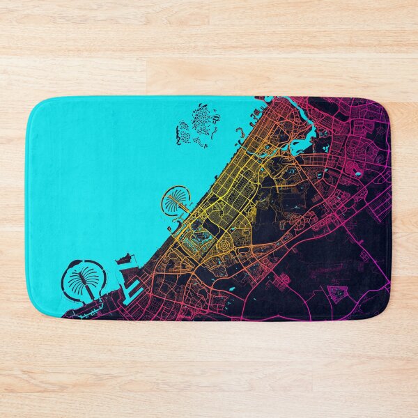 Item preview, Dubai City Map of the United Arab Emirates - Neon designed and sold by deMAP.