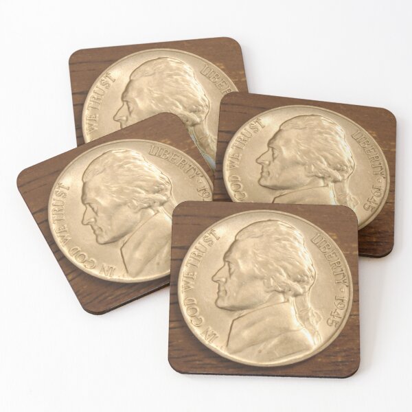 Item preview, 1945 P Jefferson Nickel designed and sold by coinsxcrochet.