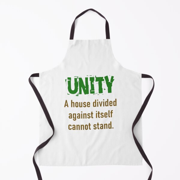 Item preview, A House Divided Against Itself - Unity Quote designed and sold by CrankyOldDude.
