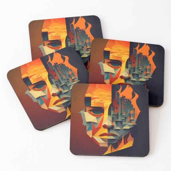 Item preview, Scorched Earth - Face & City designed and sold by AgitProPrints.