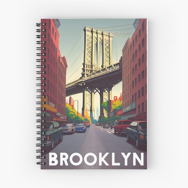 Item preview, Brooklyn New york travel poster  designed and sold by Arctic frame studio.