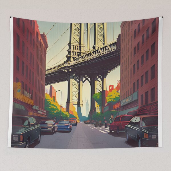 Artikelvorschau, Reiseplakat Brooklyn New York entworfen und verkauft von Arctic frame studio.