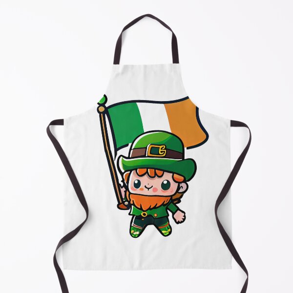 Item preview, Chibi Leprechaun With The Irish Flag designed and sold by TaurusDigital.
