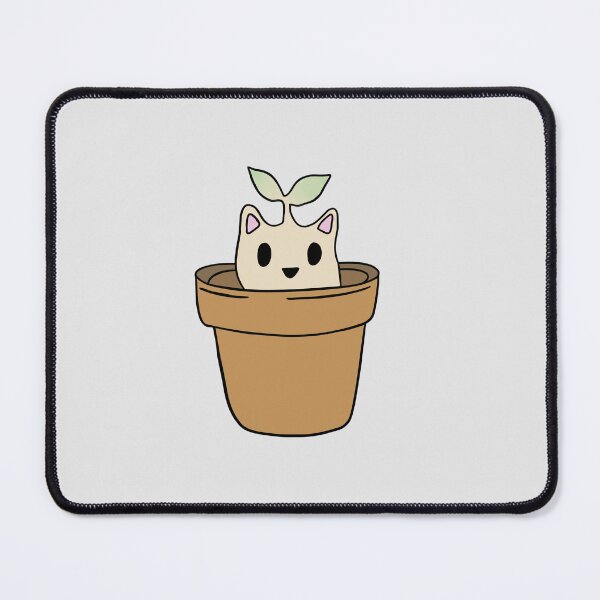 Item preview, cute cat hiding in a plant pot designed and sold by moonna designs.