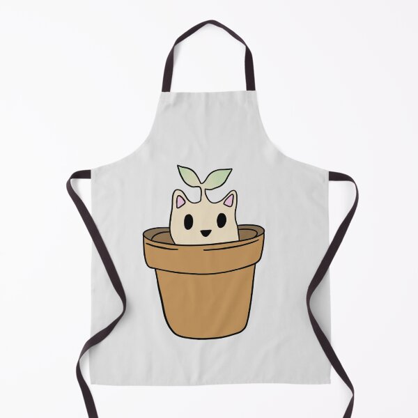 Item preview, cute cat hiding in a plant pot designed and sold by moonna designs.