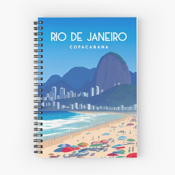 Item preview, Copa cabana rio de janeiro brasil travel poster designed and sold by Arctic frame studio.