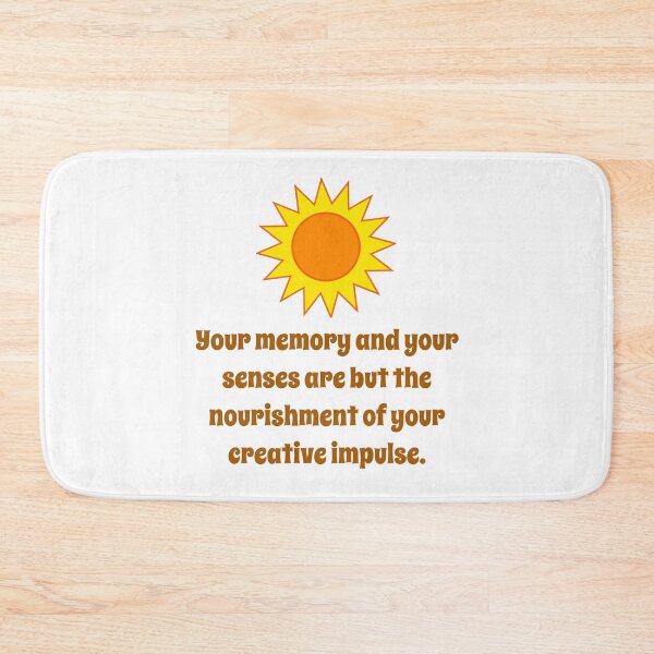 Item preview, Your Memory And Your Senses - Creativity Quote designed and sold by CrankyOldDude.
