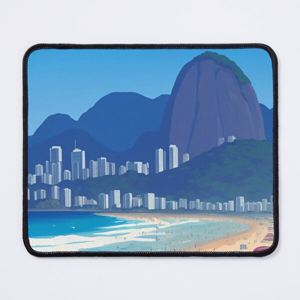 Item preview, Copa cabana rio de janeiro brasil travel poster designed and sold by Arctic frame studio.