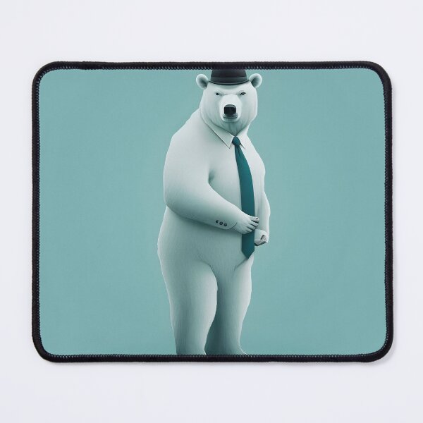 Item preview, Capitalist Polar Bear Cartoon designed and sold by AgitProPrints.