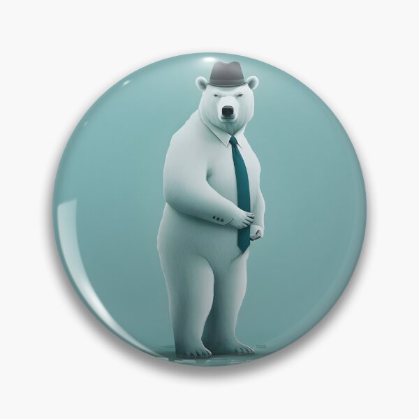 Item preview, Capitalist Polar Bear Cartoon designed and sold by AgitProPrints.