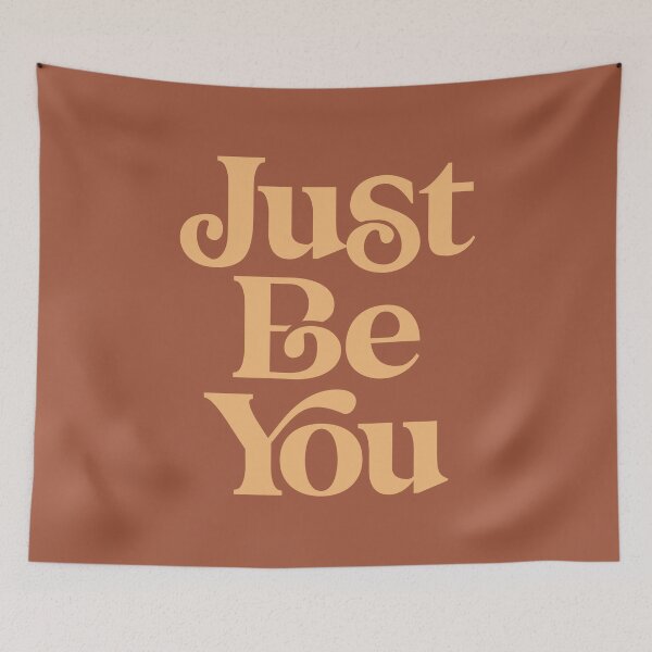Item preview, Just Be You in brown and yellow designed and sold by MotivatedType.