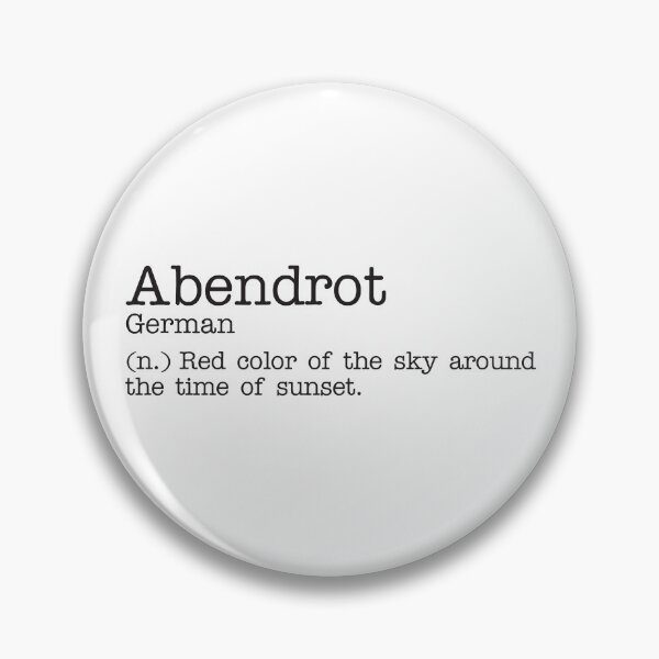 Artikelvorschau, Abendrot - Deutsch - Schöne Wortdefinition - Schreibmaschine entworfen und verkauft von Zooone.