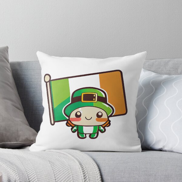 Item preview, Chibi Leprechaun With The Irish Flag designed and sold by TaurusDigital.