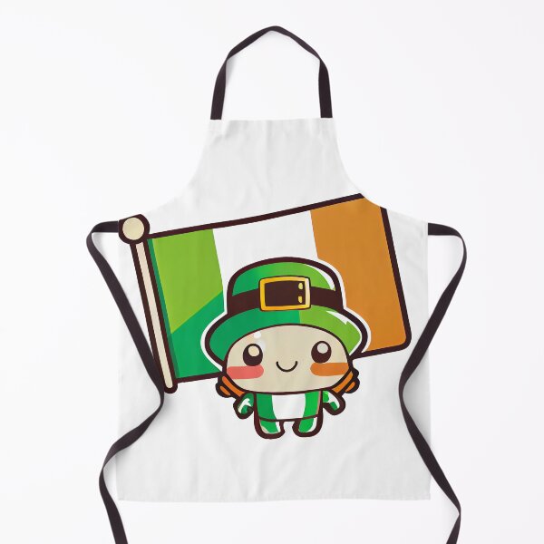 Item preview, Chibi Leprechaun With The Irish Flag designed and sold by TaurusDigital.