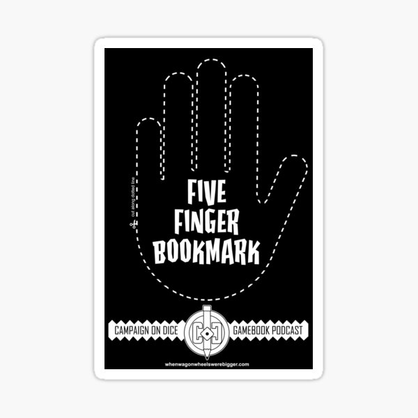 Five Finger Bookmark Sticker