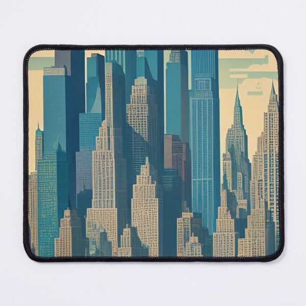 Item preview, New york Manhattan city travel poster  designed and sold by Arctic frame studio.