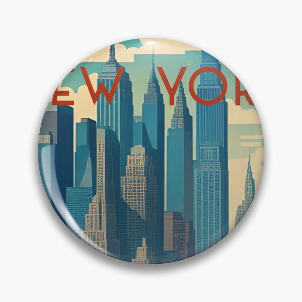 Item preview, New york Manhattan city travel poster  designed and sold by Arctic frame studio.