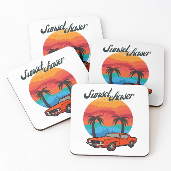 Artikelvorschau, Sunset Chaser Geschlechtsneutral für Erwachsene Retro-Mode Retro-Autos Retro-Ästhetik entworfen und verkauft von gulnaz797.