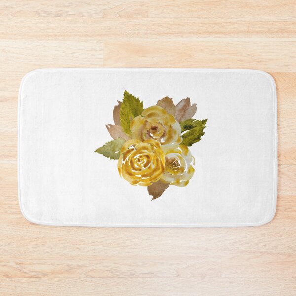 Item preview, Rose flower leaves peony bouquet watercolor sketch designed and sold by Yana Mustafina | Boho Soulful Designs.