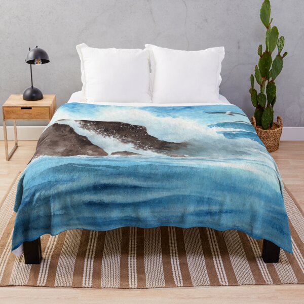 Item preview, Watercolor ocean storm designed and sold by MaryWatercolor.