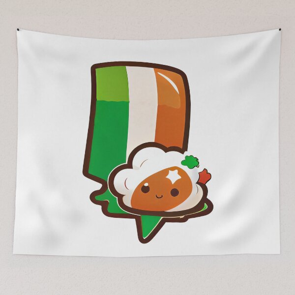 Item preview, Fluffball With The Irish Flag designed and sold by TaurusDigital.