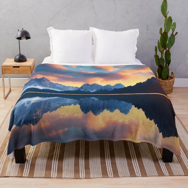 Item preview, Snow Covered Mountains Landscape Lake Below designed and sold by VersoShopping.