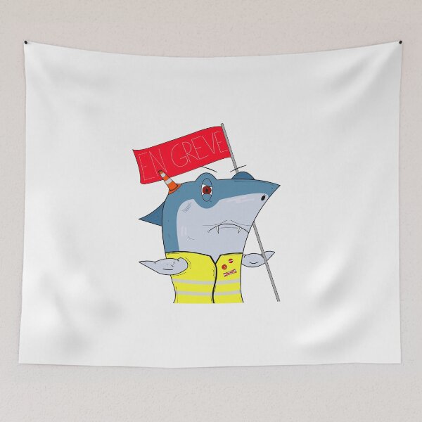 Item preview, Mr Sharky (yellow vest) designed and sold by MrSharkyShop.