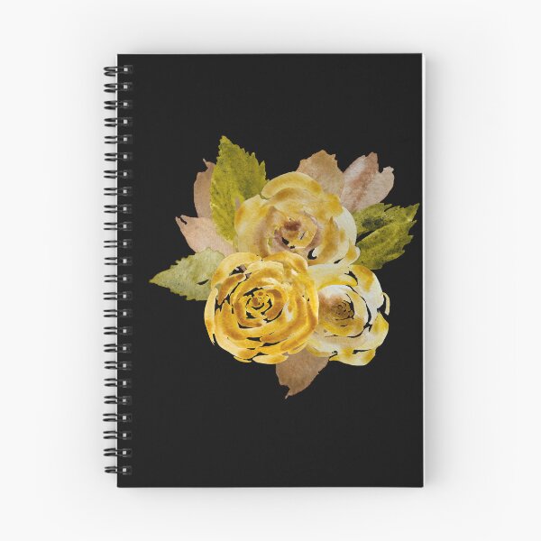 Item preview, Rose flower leaves peony bouquet watercolor sketch black designed and sold by Yana Mustafina | Boho Soulful Designs.