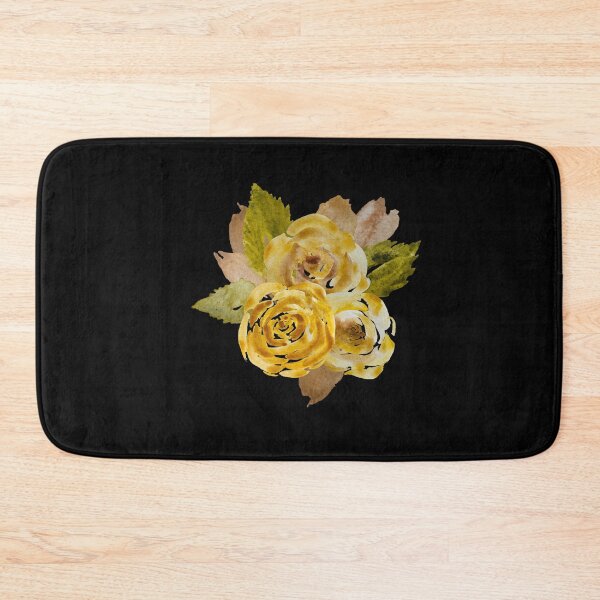 Item preview, Rose flower leaves peony bouquet watercolor sketch black designed and sold by Yana Mustafina | Boho Soulful Designs.