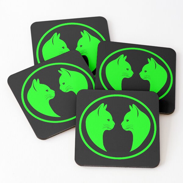 Item preview, green cats designed and sold by andrew JOHNSEN.