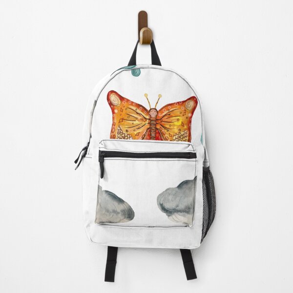 Item preview, Butterfly cloud drop rain textured a watercolor black designed and sold by Yana Mustafina | Boho Soulful Designs.