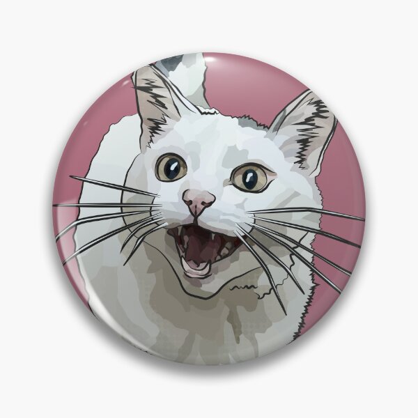 Item preview, White Cat by BeeFoxTree, Laughing Cat by BeeFoxTree, pink designed and sold by BeeFoxTree.