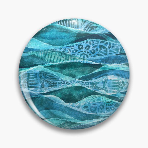 Item preview, Boho Open Ocean Watercolor Abstract designed and sold by micklyn.