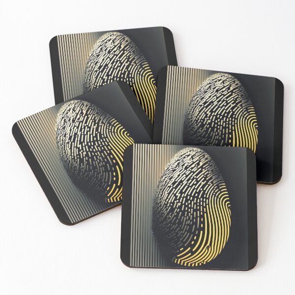 Item preview, Fingerprint yellow and grey colors designed and sold by franknolimits.
