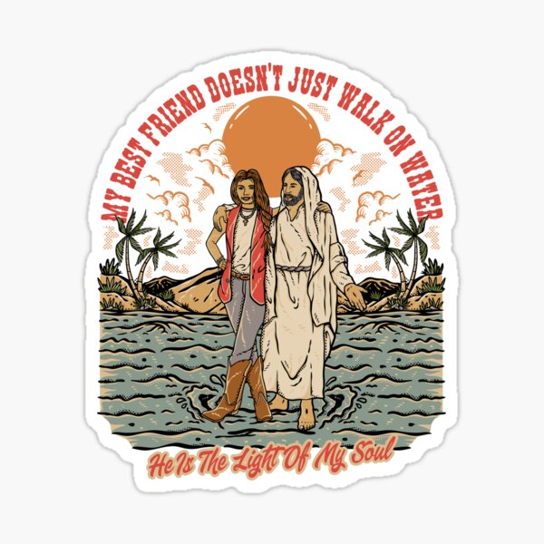 Jesus the Light of My Soul - Retro Christian - Female Edition Sticker