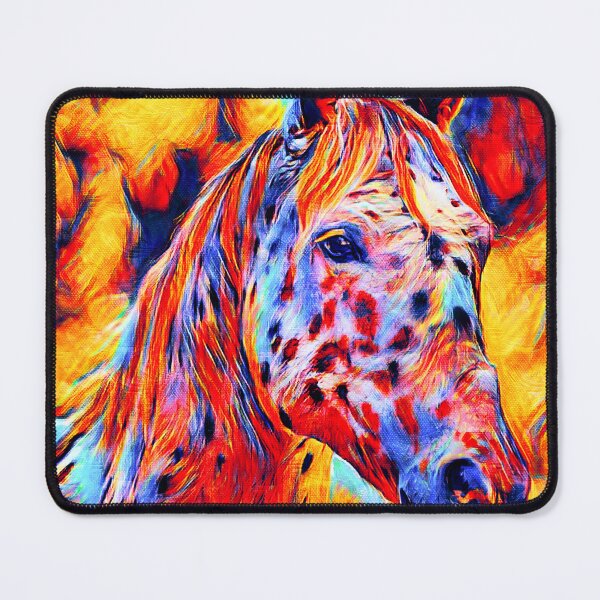 Item preview, Appaloosa horse close up portrait – colorful digital painting designed and sold by NickoPrints.