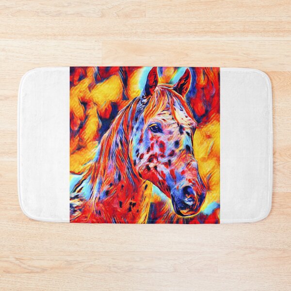 Item preview, Appaloosa horse close up portrait – colorful digital painting designed and sold by NickoPrints.