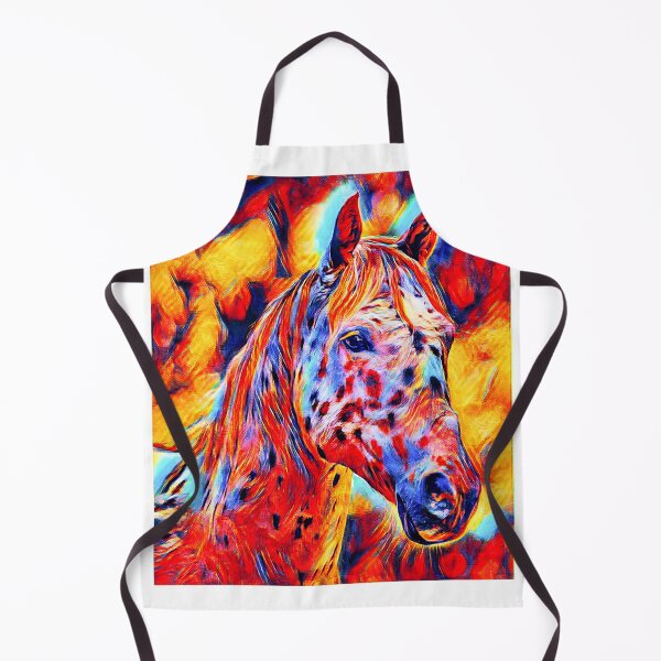 Item preview, Appaloosa horse close up portrait – colorful digital painting designed and sold by NickoPrints.