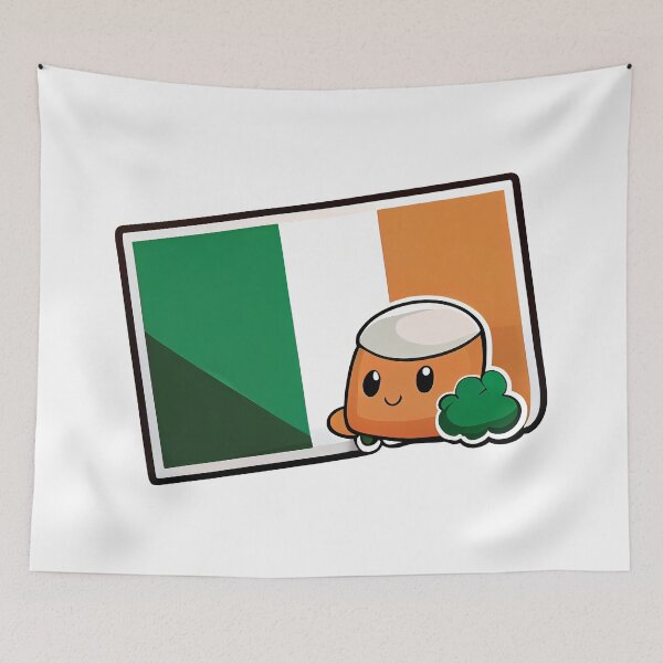 Item preview, Marshmallow With The Irish Flag designed and sold by TaurusDigital.