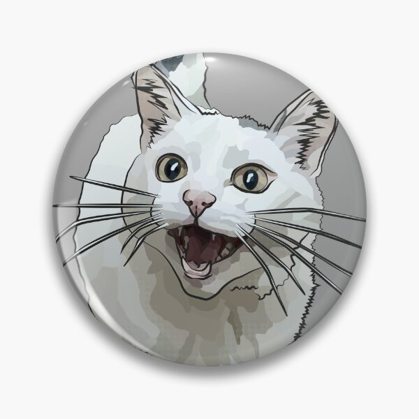 Item preview, White Cat by BeeFoxTree, Laughing Cat by BeeFoxTree, Grey gray designed and sold by BeeFoxTree.