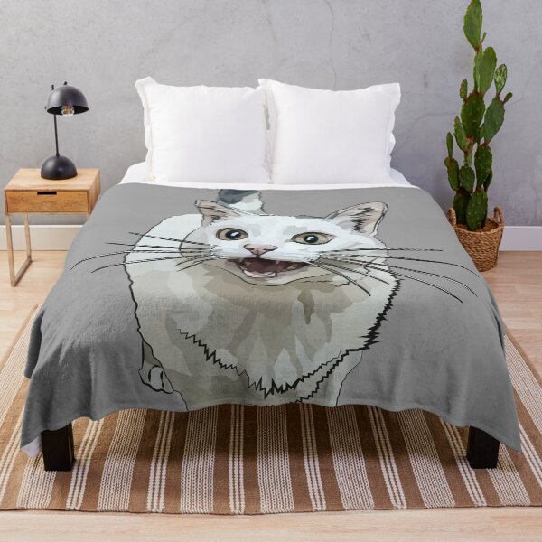 Item preview, White Cat by BeeFoxTree, Laughing Cat by BeeFoxTree, Grey gray designed and sold by BeeFoxTree.